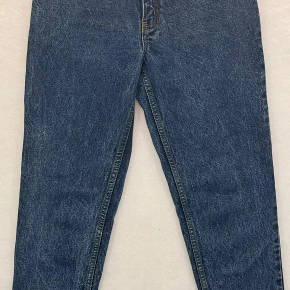 Jordache 80s High Waist Tapered Leg Deep Indigo Wash Retro Mom Jeans Sz 24 - Picture 5 of 9
